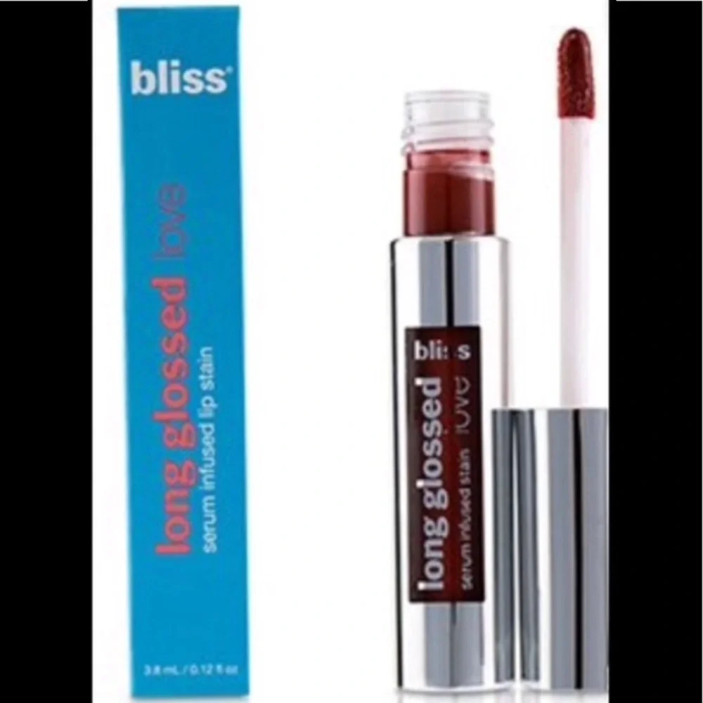 Bliss Lip Gloss Long Glossed Love Serum Infused Lip Stain Color ready for s’more